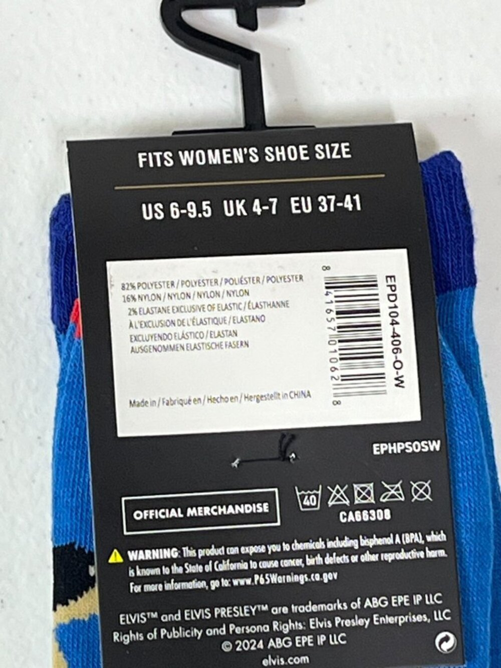 Blue Guitar Music Crew Socks Women’s 6-9.5 Novelty NWT - Picture 5 of 6